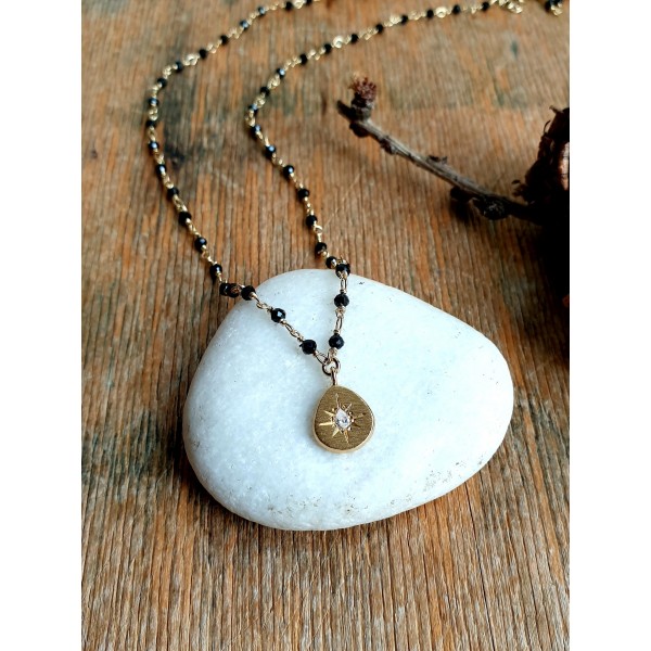 Hanka IN kaklo papuošalas - apyrankė su špinele ir cirkoniu